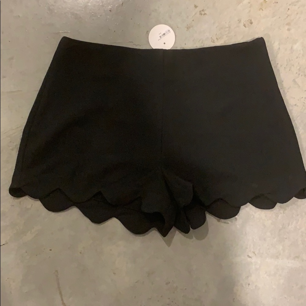 Black fashion shorts